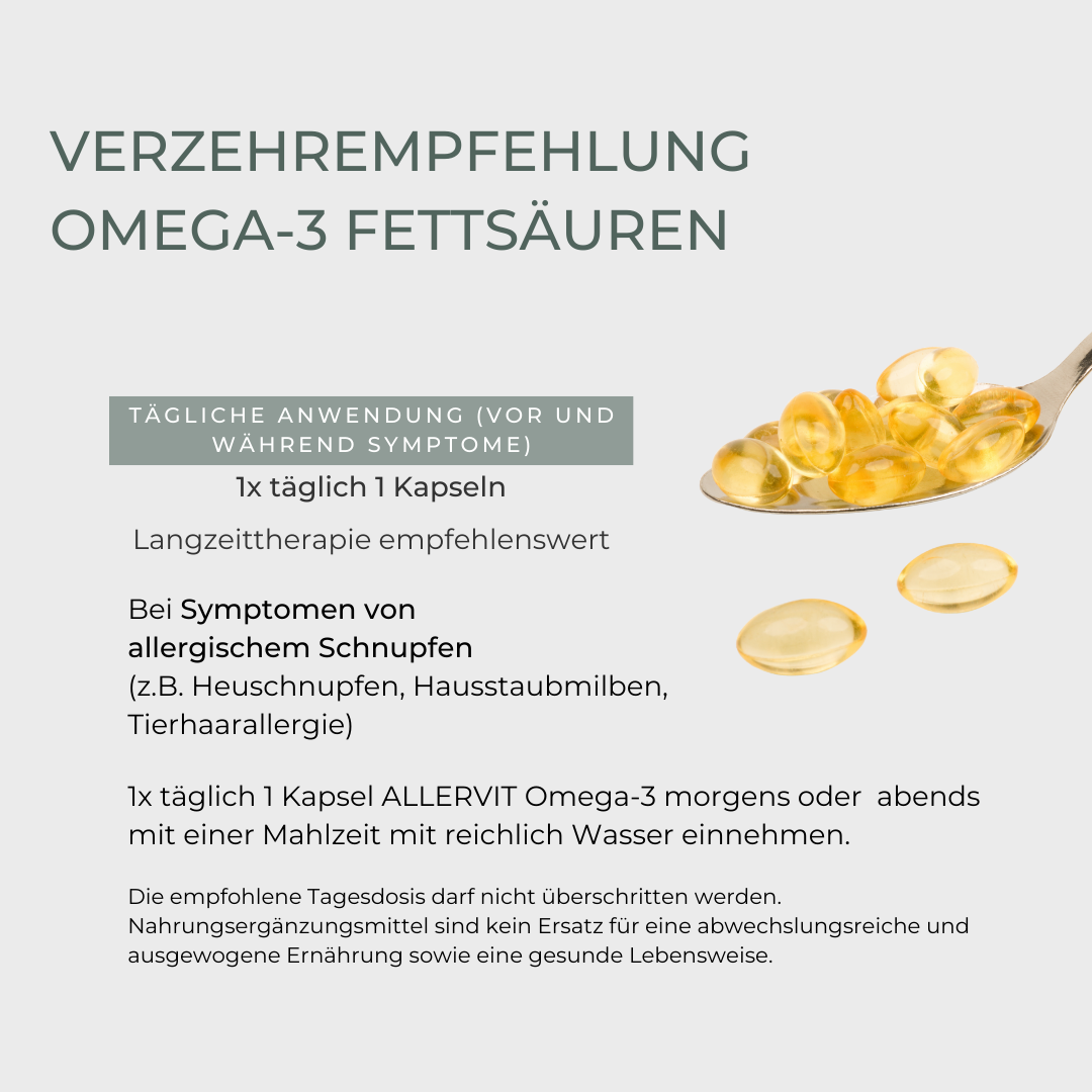 VERZEHREMPFEHLUNG OMEGA-3-FETTSÄUREN